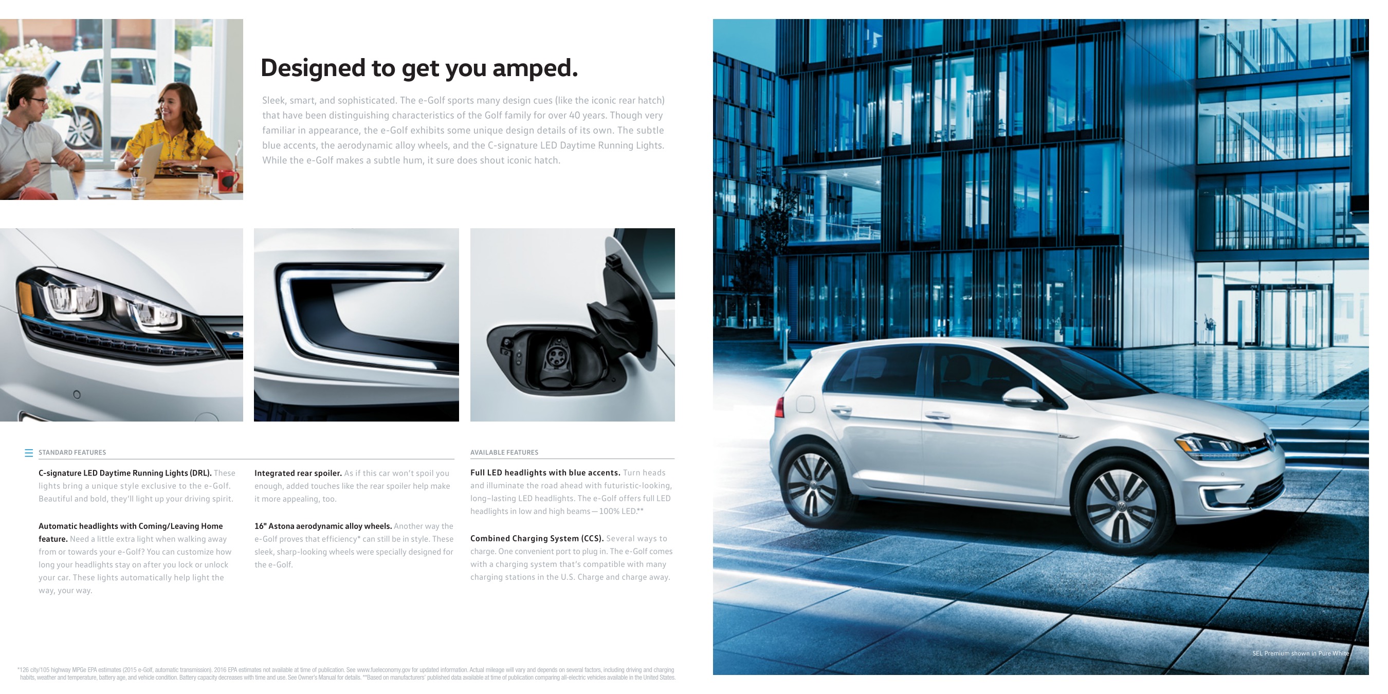 2016 VW Golf e Brochure Page 3